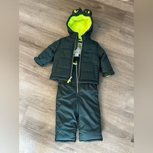 Carters- Boys 12 month snowsuit set.